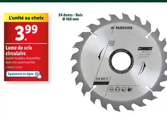 Lidl Parkside Lame de scie circulaire offre