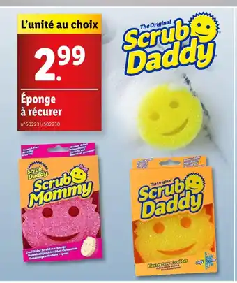 Lidl Scrub Daddy Éponge à récurer offre