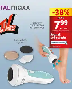 Lidl VITALmaxx Appareil anti-callosité offre