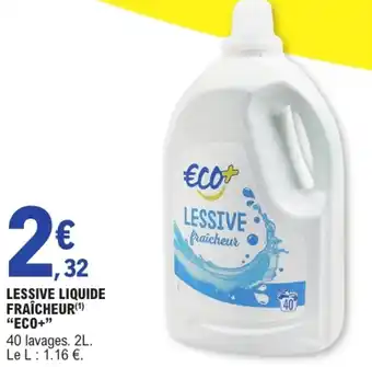 E.Leclerc ECO+ Lessive Liquide Fraîcheur offre