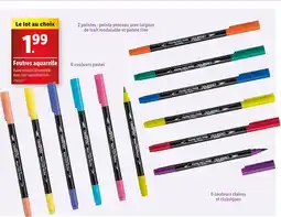 Lidl Feutres aquarelle offre