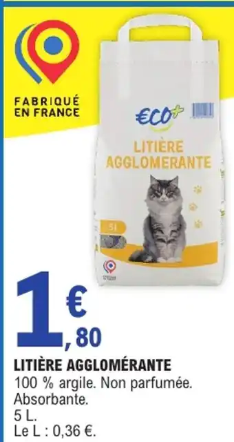 E.Leclerc ECO+ Litière agglomérante offre