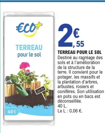 E.Leclerc ECO+ Terreau pour le sol offre