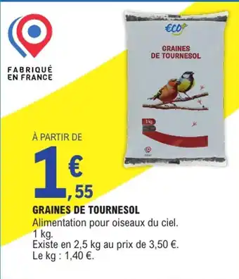 E.Leclerc ECO+ Graines de tournesol offre