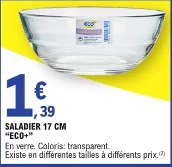 E.Leclerc ECO+ Saladier 17 cm offre