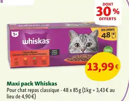 Maxi Zoo Whiskas Maxi pack Whiskas offre