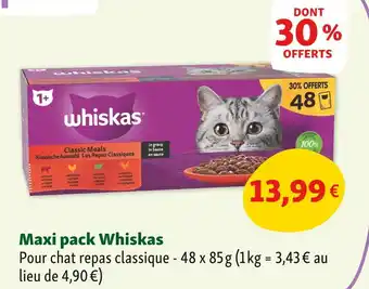 Maxi Zoo Whiskas Maxi pack Whiskas offre