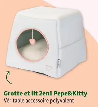 Maxi Zoo Pepe&Kitty Grotte et lit 2en1 offre