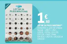 E.Leclerc Lot de 24 piles boutons offre