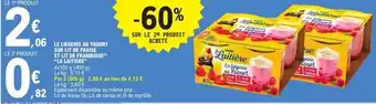 E.Leclerc NESTLÉ LA LAITIÈRE Le liégeois au yaourt sur lit de fraise et lit de framboise offre