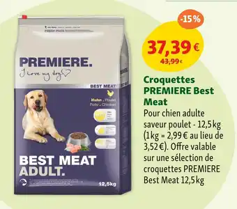 Maxi Zoo Premiere Croquettes Best Meat offre