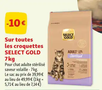 Maxi Zoo Select Gold -10 € sur toutes les croquettes Select Gold 7 kg offre