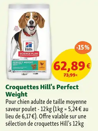 Maxi Zoo Hill's Croquettes Perfect Weight offre