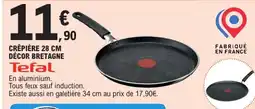 E.Leclerc TEFAL Crêpière 28 cm décor bretagne offre