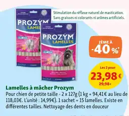 Maxi Zoo Prozym Lamelles à mâcher offre