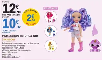 E.Leclerc RAINBOW HIGH Poupée littles dolls offre