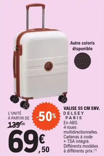 E.Leclerc DELSEY PARIS Valise 55 cm env offre