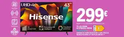 E.Leclerc HISENSE Tv led 43a6n 43 (pouces) 108cm offre