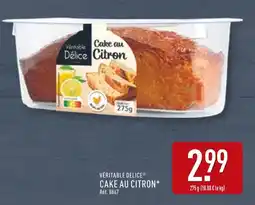 ALDI VÉRITABLE DELICE Cake au Citron offre