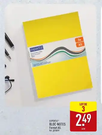 ALDI EXPERTIZ Bloc-notes offre