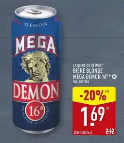 ALDI LA BIÈRE DU DÉMON Bière blonde mega démon 16° offre