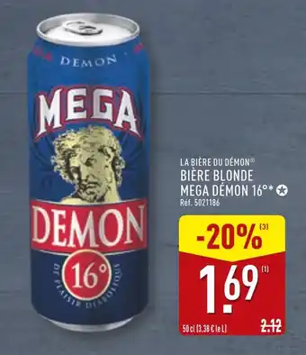 ALDI LA BIÈRE DU DÉMON Bière blonde mega démon 16° offre