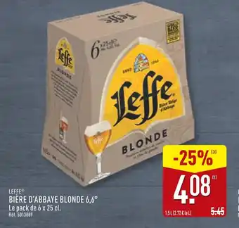 ALDI LEFFE Bière d'abbaye blonde 6,6° offre