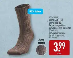 ALDI UP2FASHION Chaussettes chaudes offre