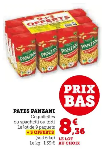 Super U Panzani Pâtes Panzani offre