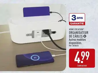 ALDI HOME CREATION Organisateur de câbles offre