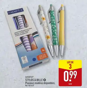 ALDI EXPERTIZ Stylos à bille offre