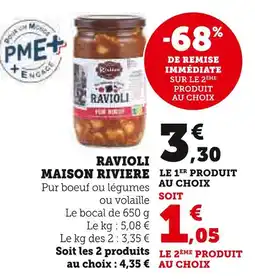 Super U Maison Rivière Ravioli offre