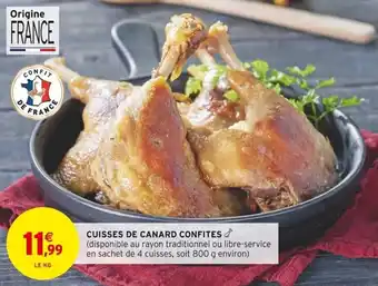 Intermarché Cuisses de canard confites offre