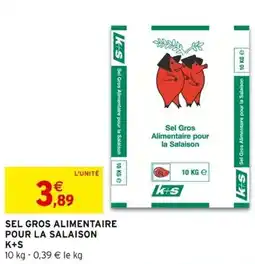 Intermarché Sel gros alimentaire pour la salaison k+s offre