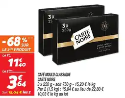 Netto Carte noire cafe moulu classique offre