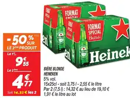 Netto Heineken biere blonde offre