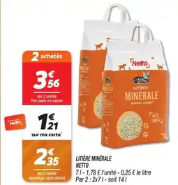 Netto Litiere minearle offre