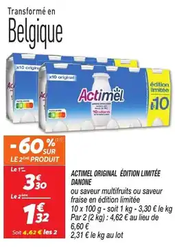 Netto Actimel original edition limitee danone offre