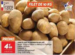 Netto Pomme de terre de consommation non lavee offre