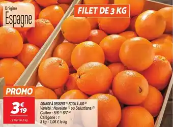 Netto Orange a dessert offre