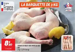 Netto Cuisses de poulet avec partie de dos duc offre