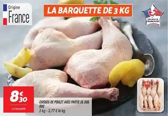 Netto Cuisses de poulet avec partie de dos duc offre