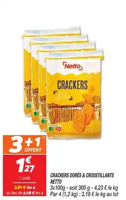 Netto Netto crackers dores & croustillants offre