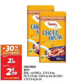 Netto Netto choco break offre