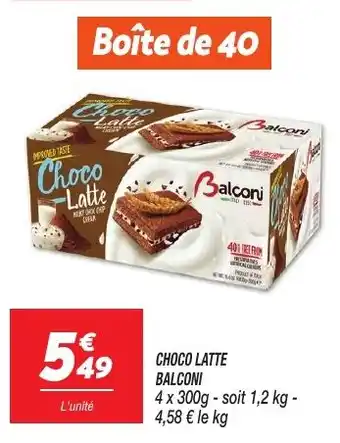 Netto Balconi choco latte offre