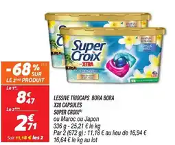 Netto Super croix lessive triocaps bora bora offre