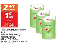 Netto Netto creme lavante recharge amande offre