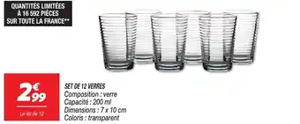 Netto Set de 12 verres offre