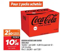 Netto Coca-cola boisson gazeuse sans sucres offre