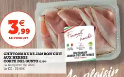 Utile Chiffonnade jambon cuit aux herbes corte del gusto offre